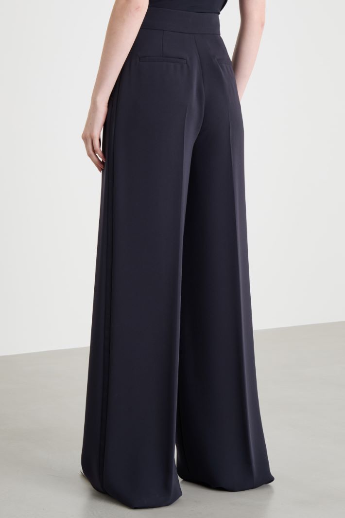 Wide-leg cady trousers Intrend - 4