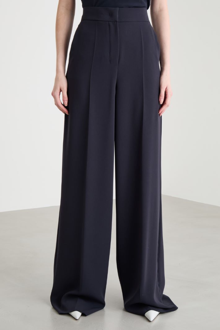Wide-leg cady trousers Intrend - 2