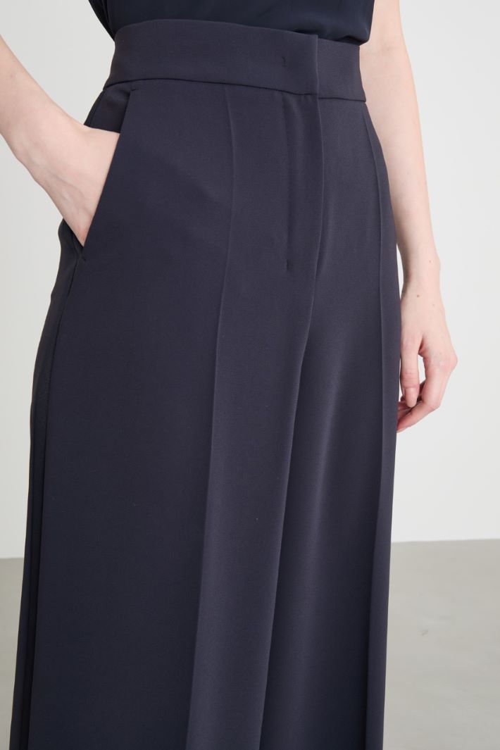 Wide-leg cady trousers Intrend - 3