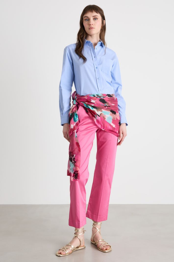 Pantaloni in raso Intrend