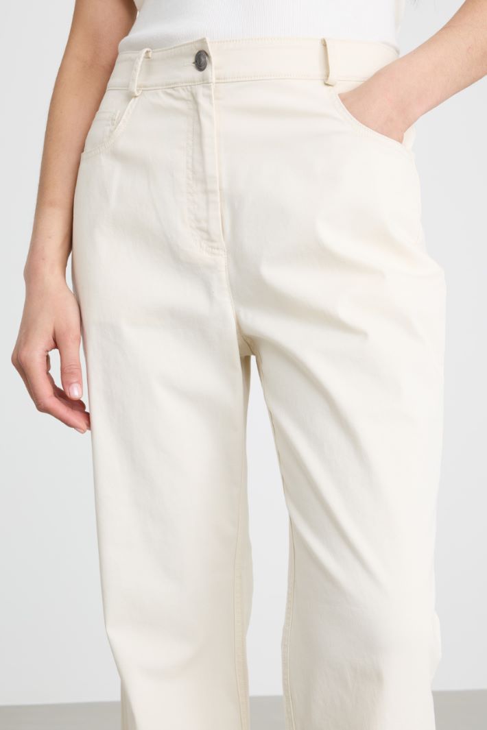 Pantalone bootcut in gabardina Intrend - 3