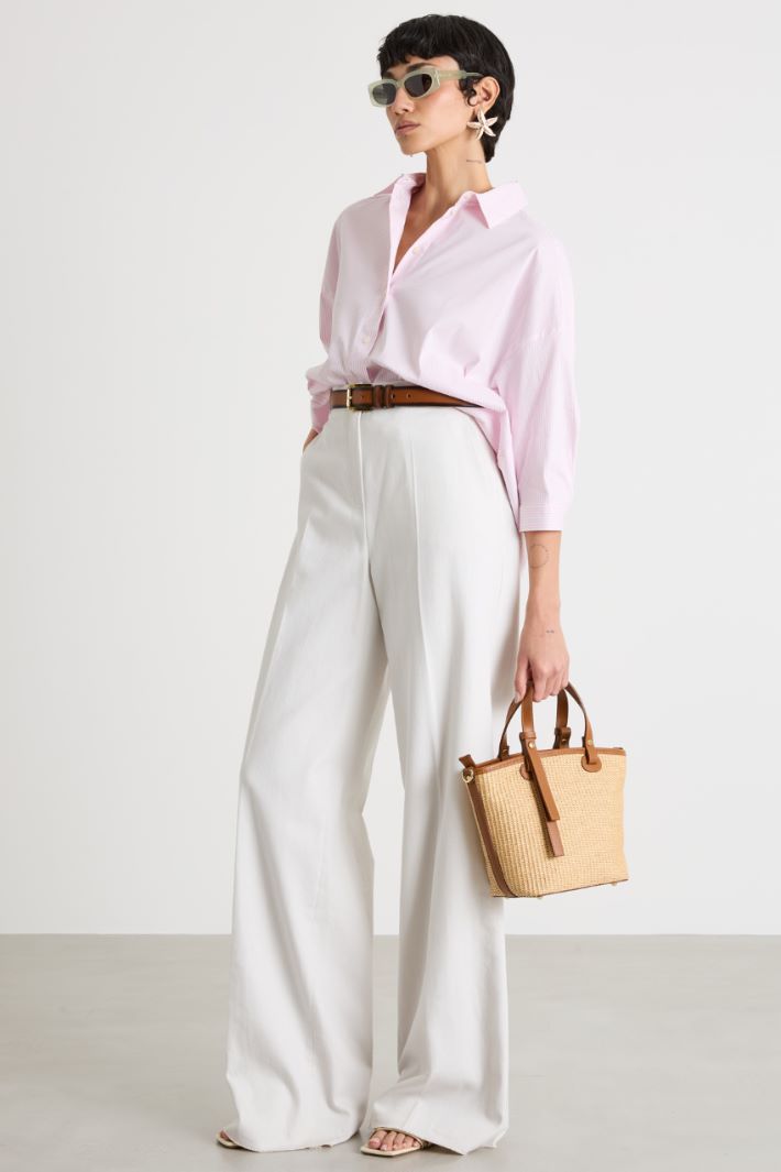 Straight-fit drill trousers Intrend