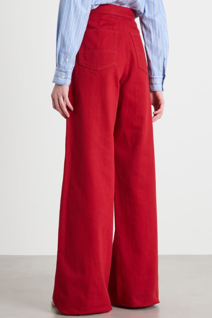 Straight-fit drill trousers Intrend - 4