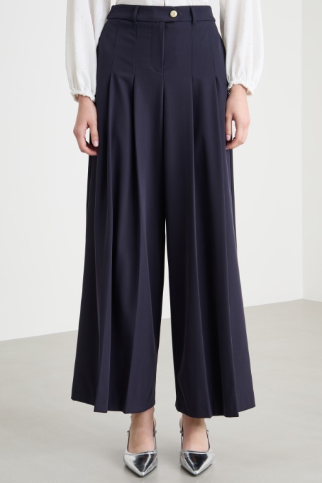 Pantalón ancho de twill