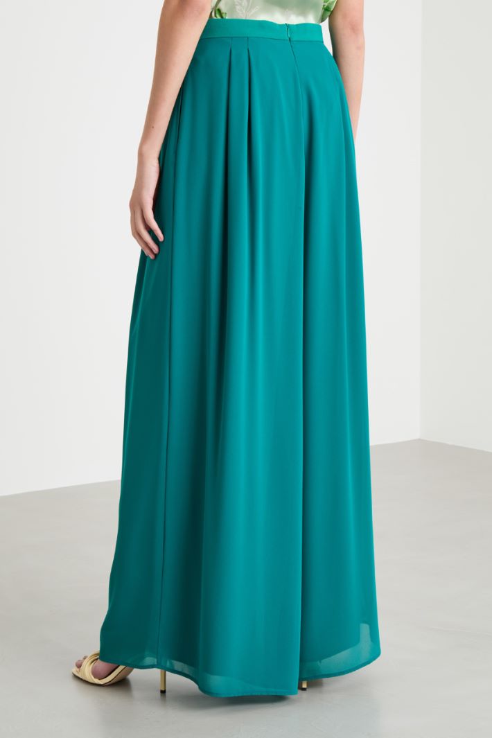 Flared georgette trousers Intrend - 4