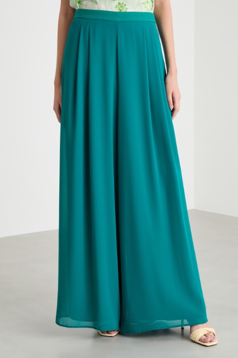 Pantalone ampio in georgette