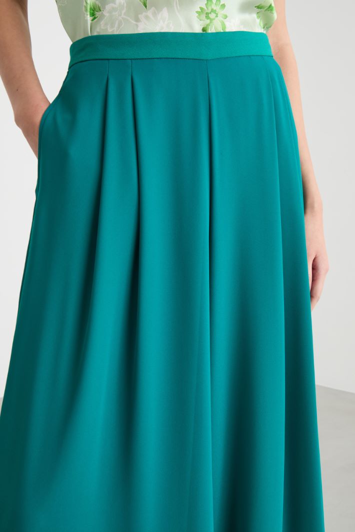 Flared georgette trousers Intrend - 3