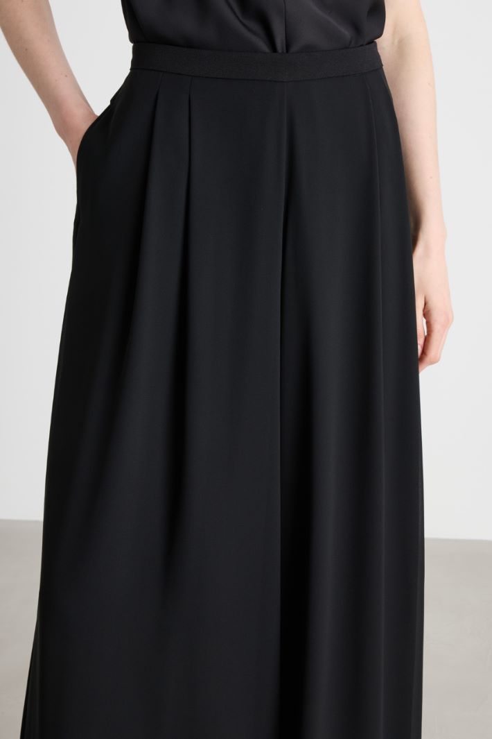 Pantalone ampio in georgette Intrend - 3