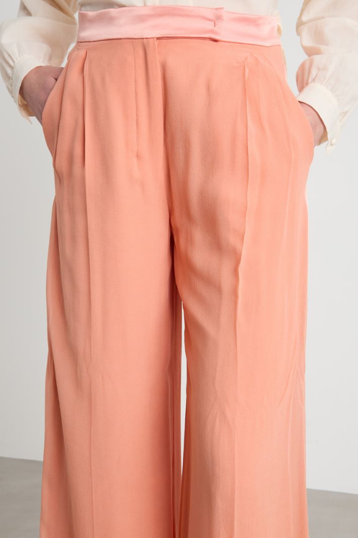 Flowing georgette trousers Intrend - 3