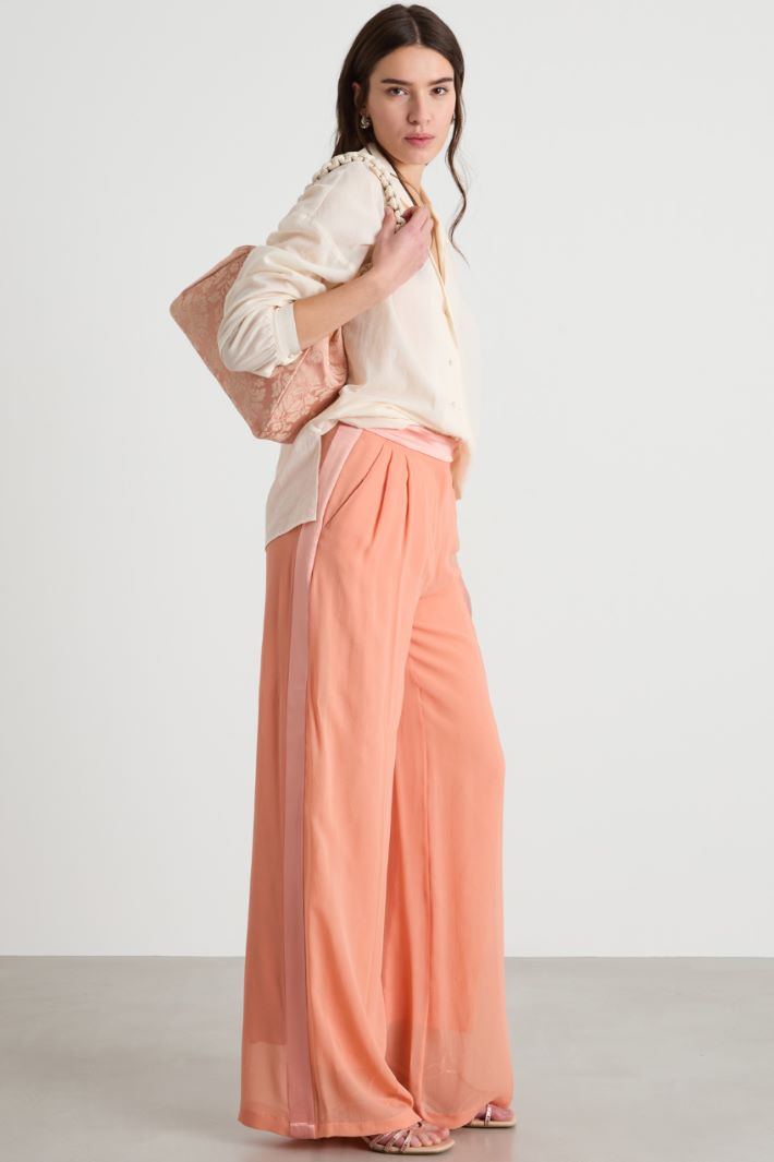 Flowing georgette trousers Intrend
