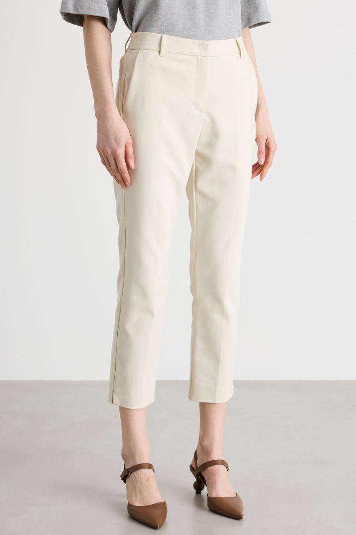 Pantalone a sigaretta con spacchi Intrend - 2