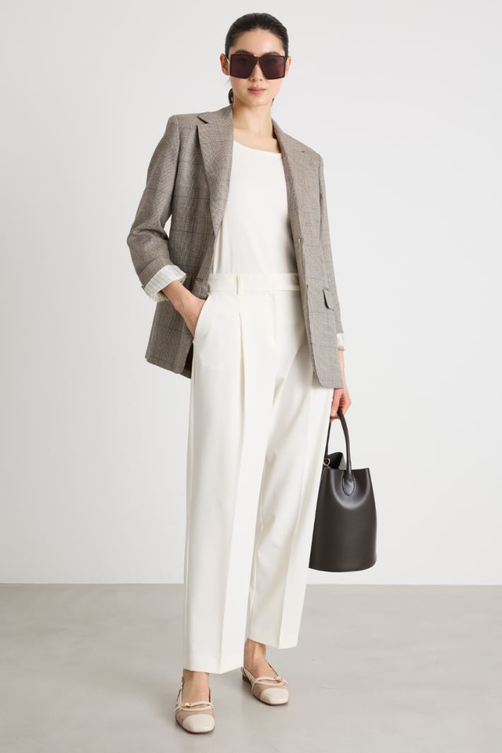 Carrot-Fit Twill Trousers Intrend