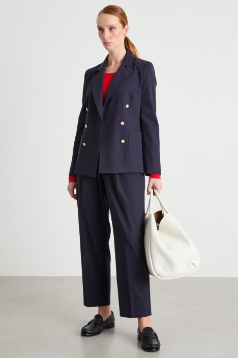 Carrot-Fit Twill Trousers Intrend