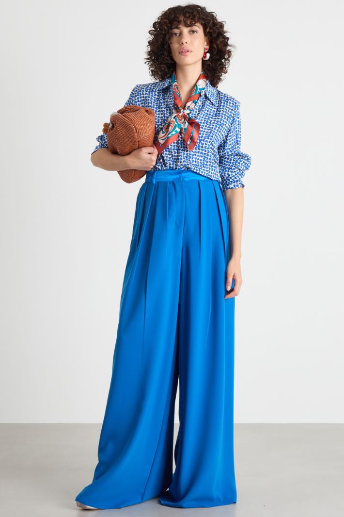 Wide-leg sablé trousers Intrend