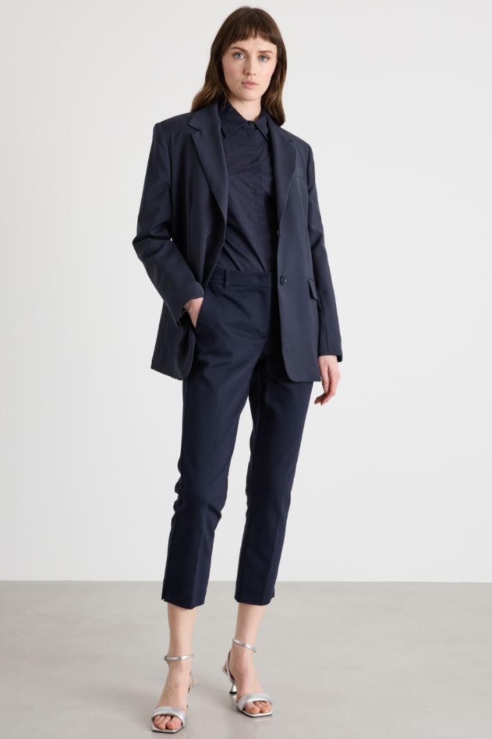 Pantalone a sigaretta con spacchi Intrend