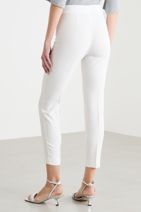 Pantalone aderente in cady