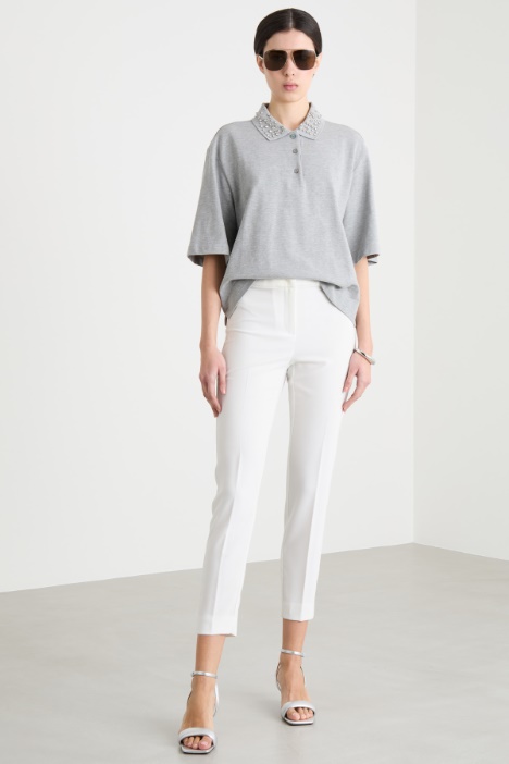 Pantalone aderente in cady Intrend