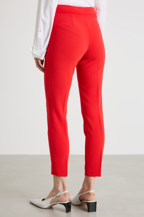 Pantalone aderente in cady