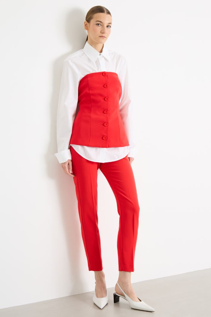 Pantalone aderente in cady Intrend