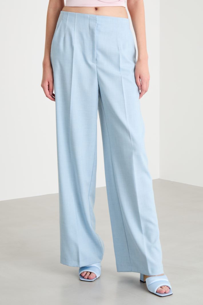 Canvas palazzo trousers Intrend - 2
