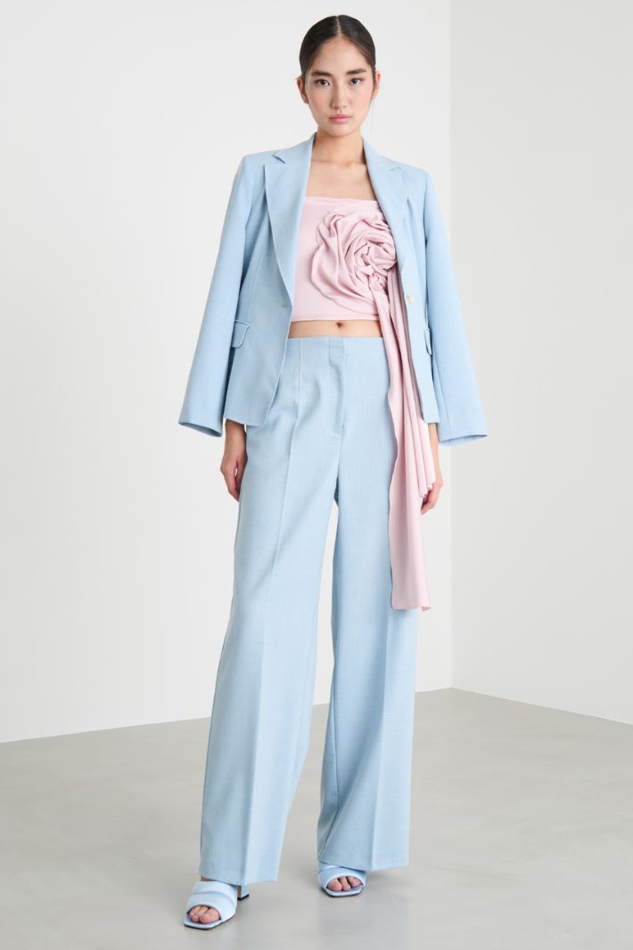 Canvas palazzo trousers Intrend