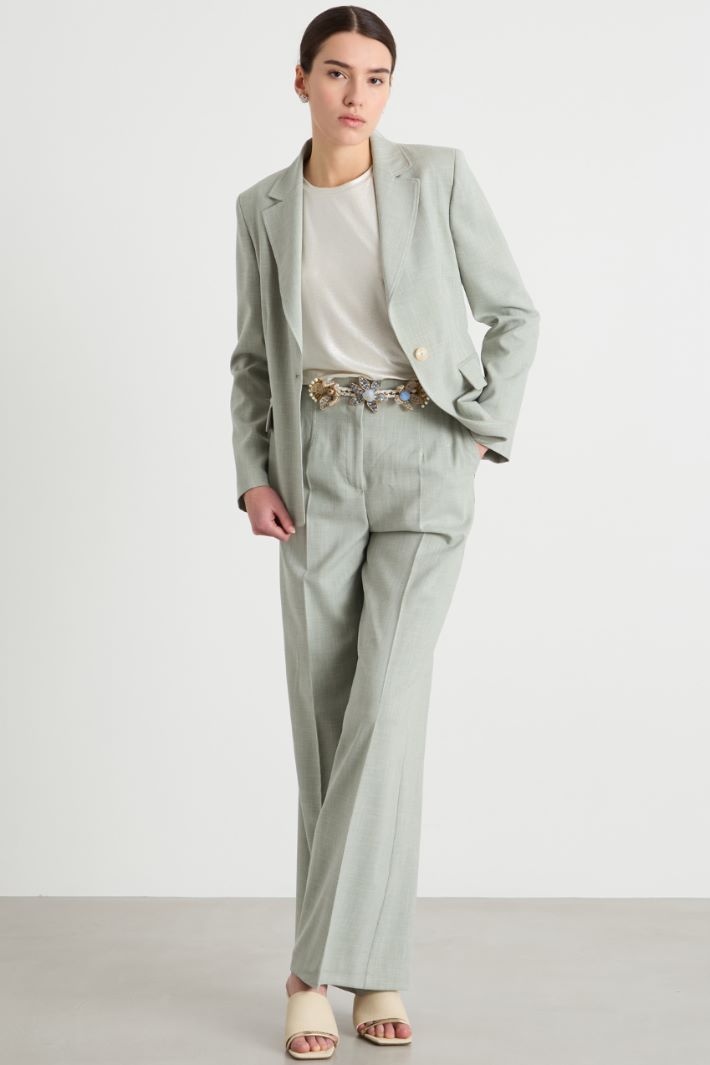 Canvas palazzo trousers Intrend