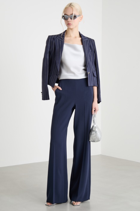 Palazzo trousers in matte satin Intrend