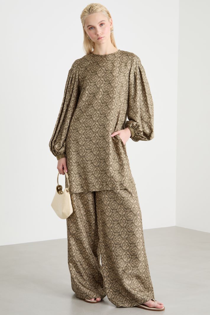 Pantalone in twill stampato Intrend