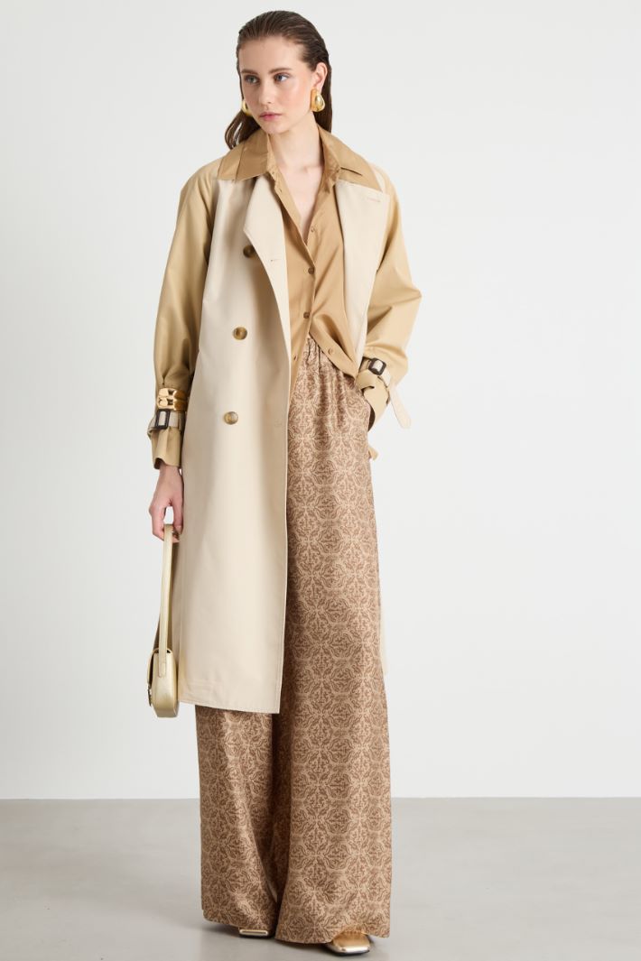 Printed twill trousers Intrend