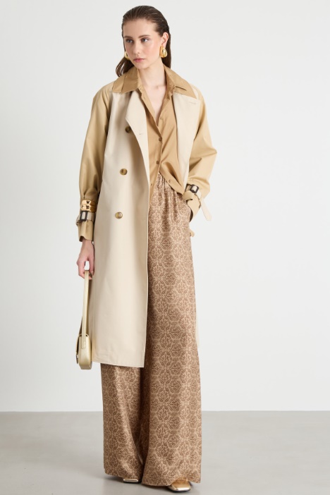 Printed twill trousers Intrend