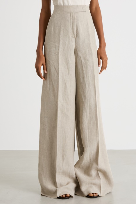 Pantalone palazzo in tela