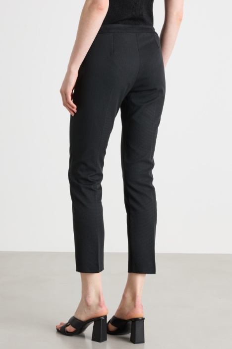 Pantalone a sigaretta in faille