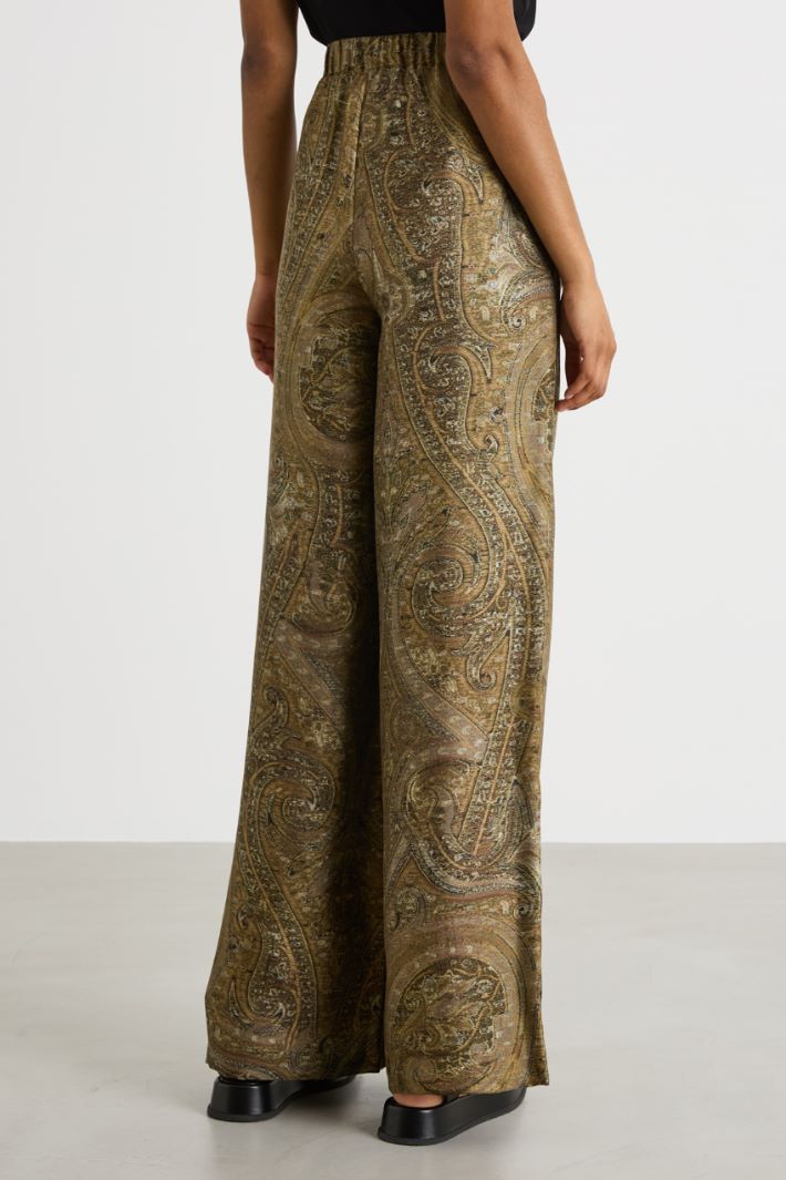 Ombré-print palazzo trousers Intrend - 4