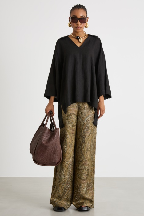 Ombré-print palazzo trousers Intrend