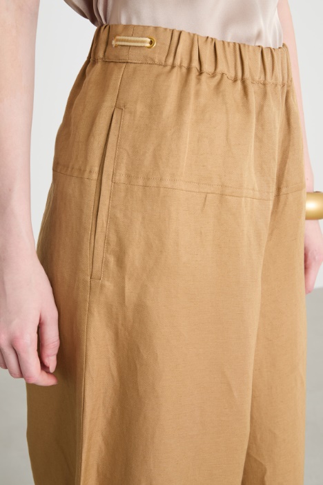Pantalone palazzo in twill