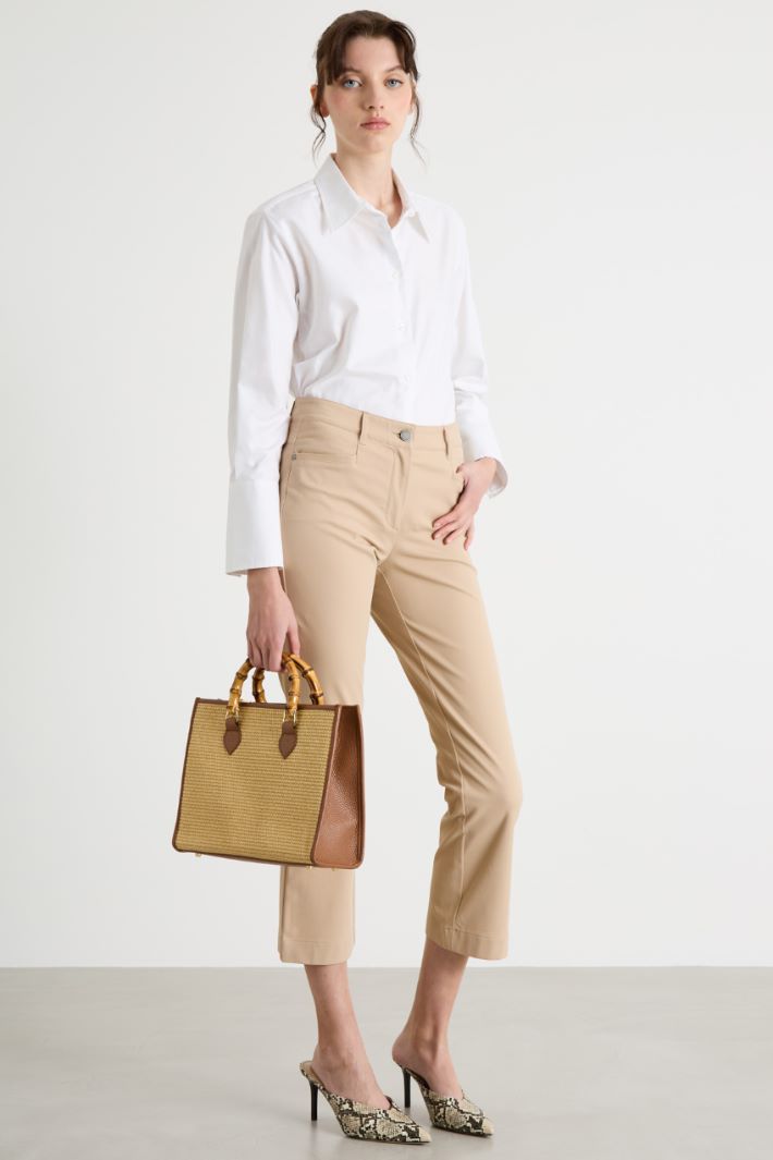 Slim-fit cropped trousers Intrend