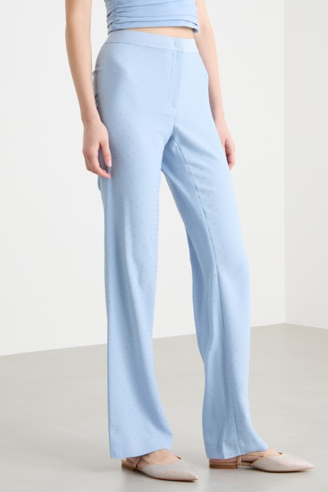 Pantalone con strass