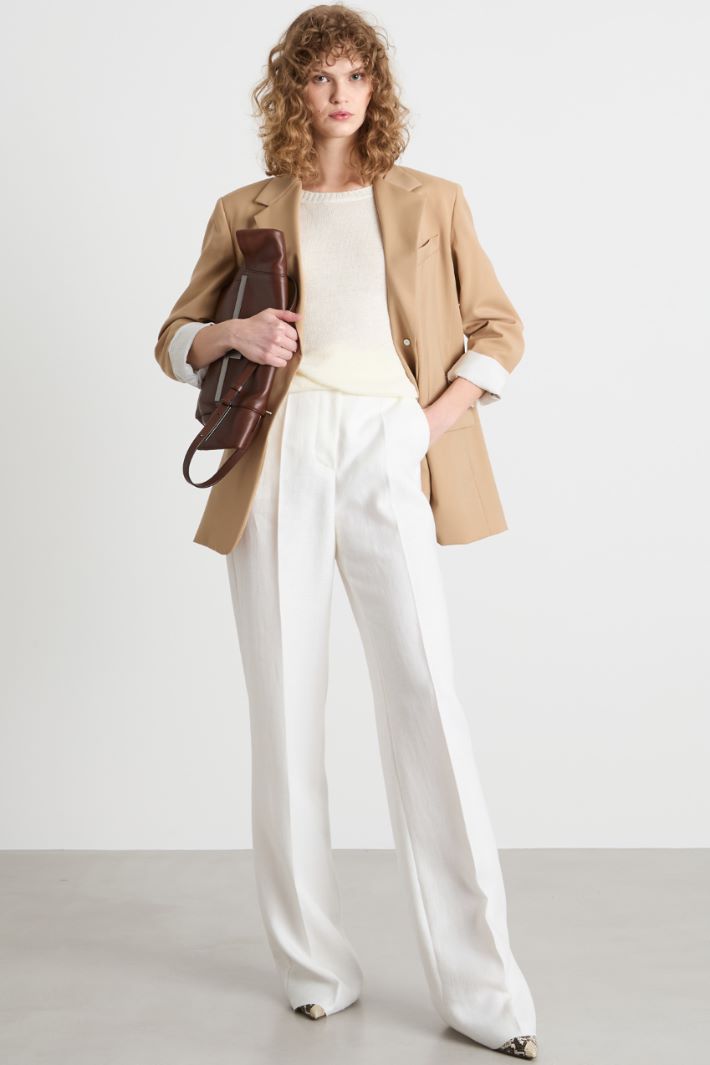 Straight-leg linen trousers Intrend