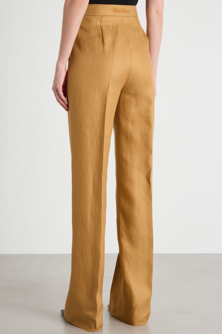 Straight-leg linen trousers Intrend - 4