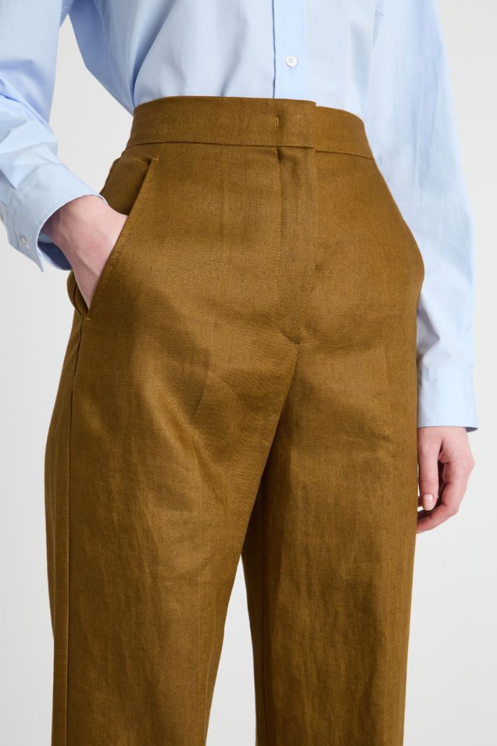 Straight-leg linen trousers Intrend - 3
