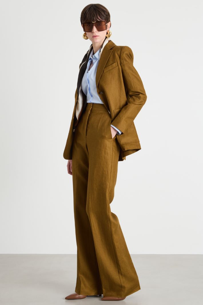Straight-leg linen trousers Intrend