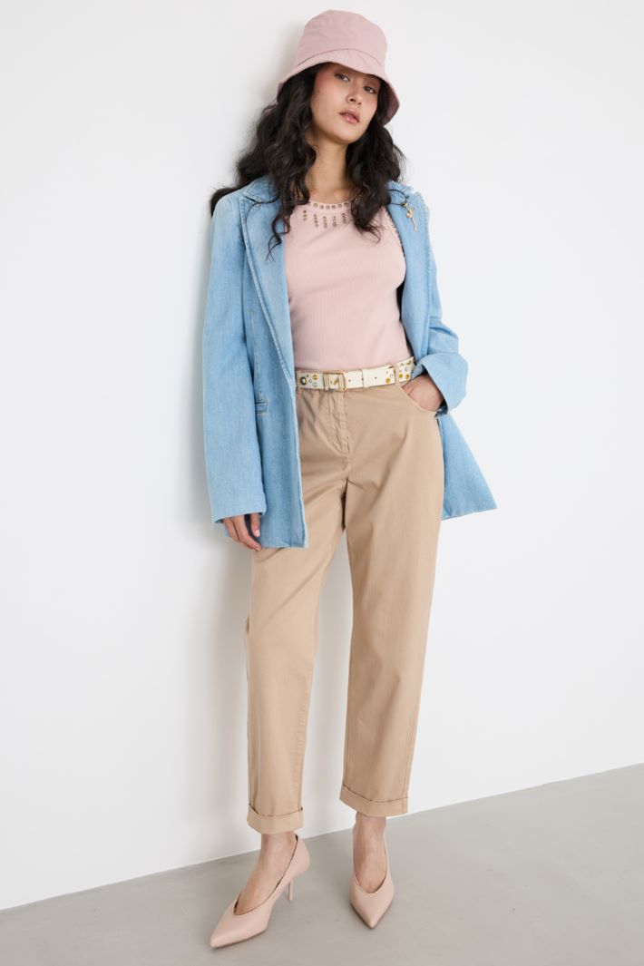 Pantaloni in raso Intrend