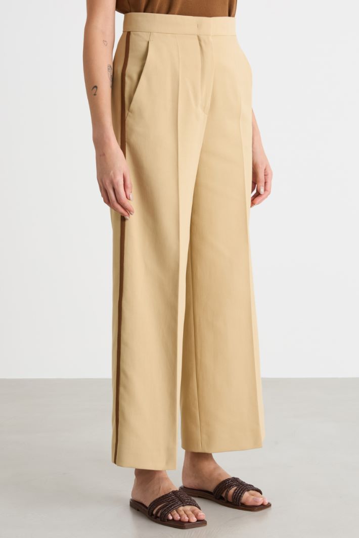 Flared double twill trousers Intrend - 2