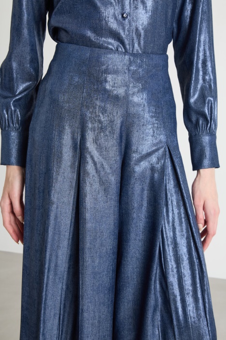 Pantalone in tessuto laminato