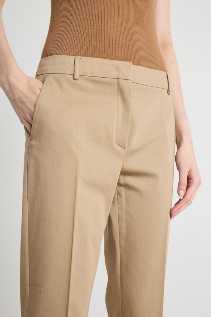 Pantalone crop in raso stretch Intrend - 3