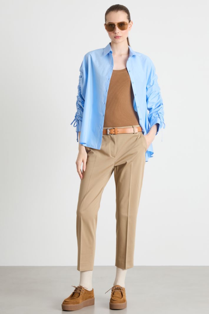 Pantalone crop in raso stretch Intrend