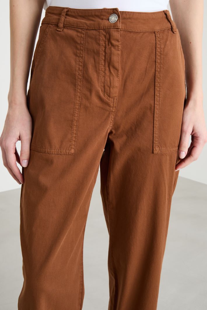 Piqué Trousers Intrend - 3