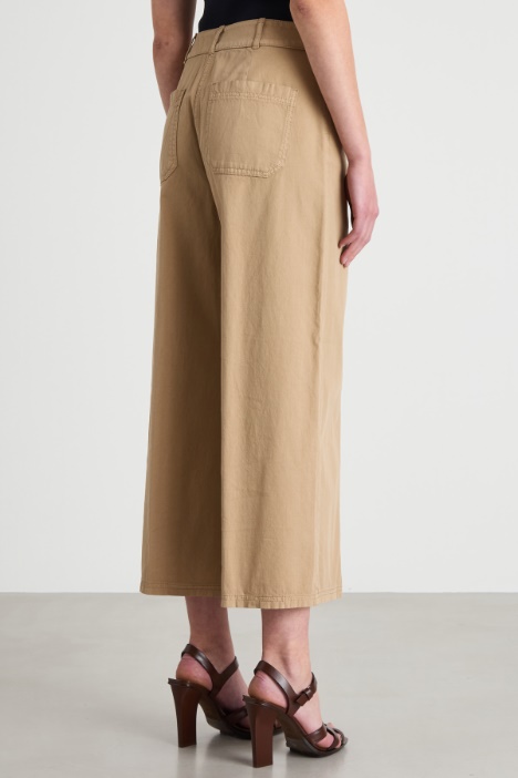 Pantalone crop con tasche