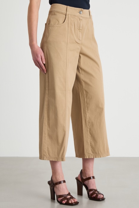 Pantalone crop con tasche