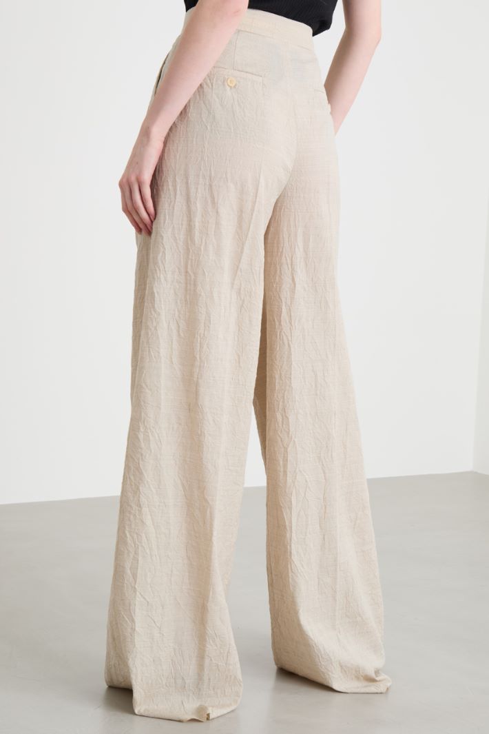 Pleated palazzo trousers Intrend - 4